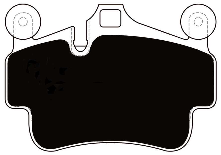 Porterfield Brake Pads for 2013 PORSCHE BOXSTER Ceramic Discs