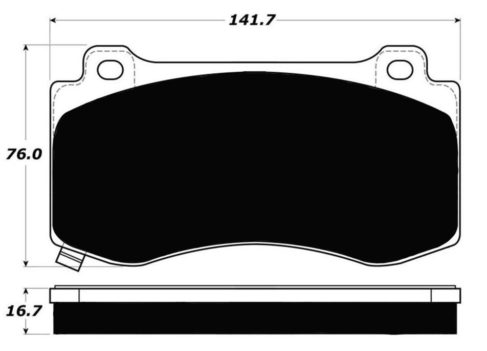 Porterfield Brake Pads for 2016 DODGE CHARGER SRT-8