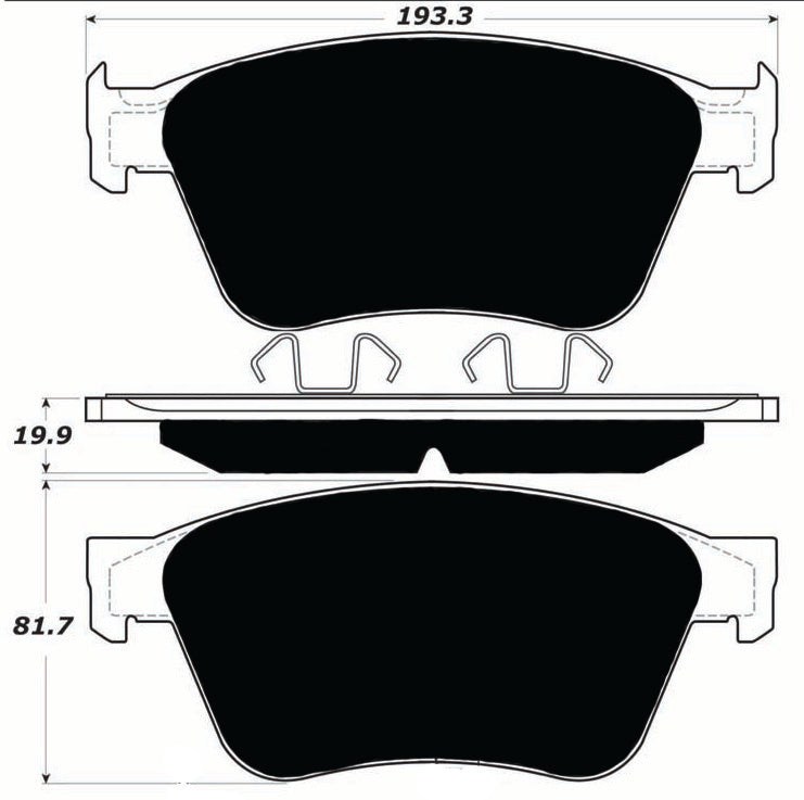 Porterfield Brake Pads for 2007 BENTLEY CONTINENTAL