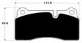 Porterfield Brake Pads for 2003 LAMBORGHINI MURCIELAGO