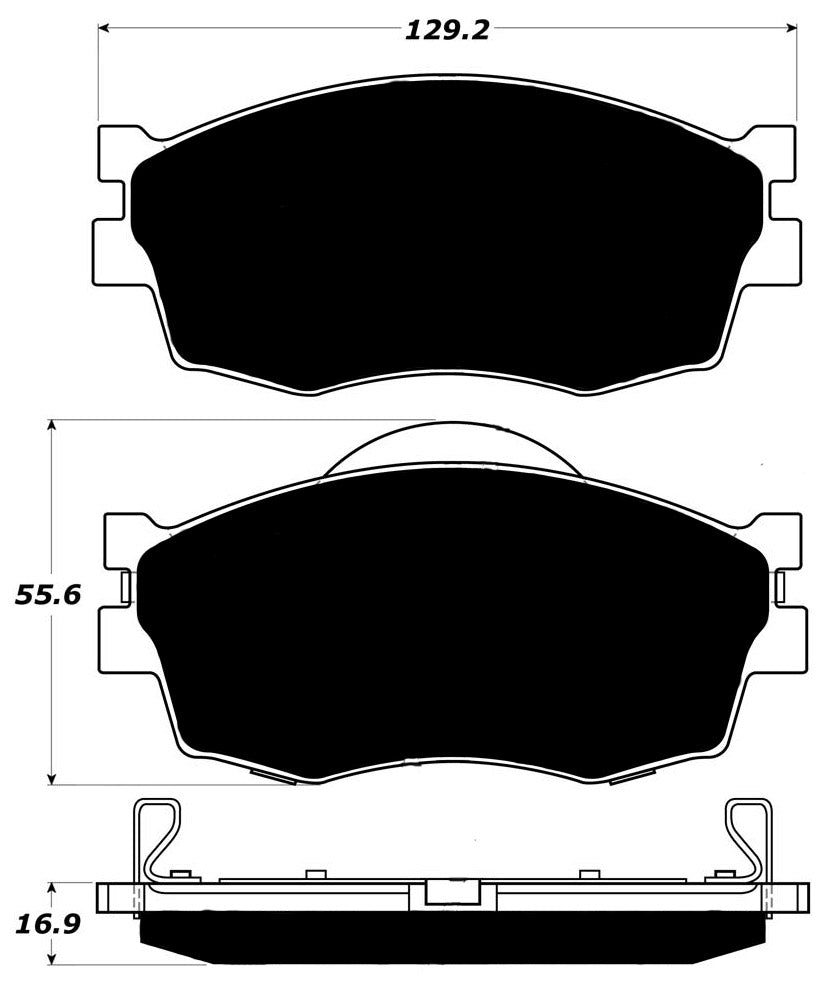 Porterfield Brake Pads for 2007 HYUNDAI ACCENT