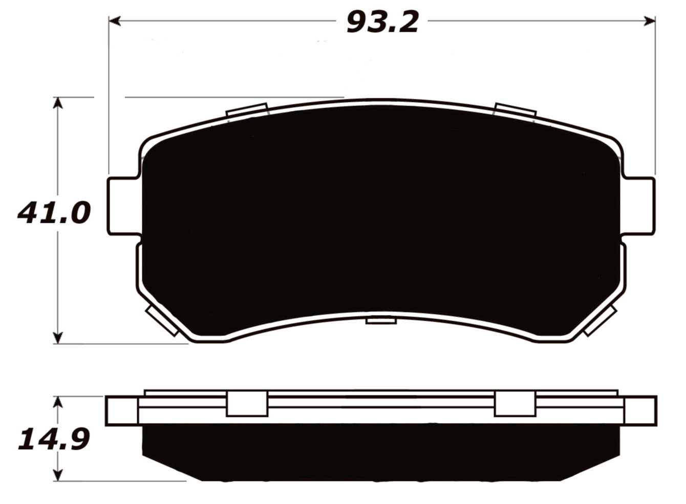 Porterfield Brake Pads for 2009 HYUNDAI ELANTRA Touring
