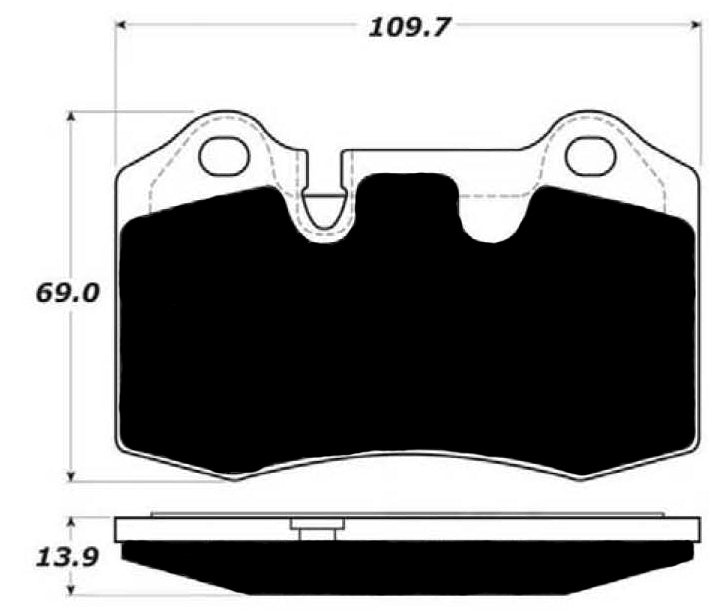 Porterfield Brake Pads for 2008 FERRARI 430