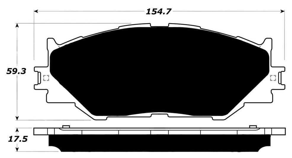 Porterfield Brake Pads for 2014 LEXUS IS250 SEDAN F Sport pkg