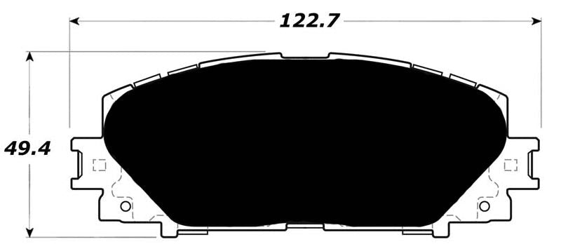Porterfield Brake Pads for 2013 TOYOTA YARIS R/Drums