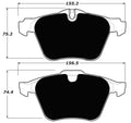 Porterfield Brake Pads for 2012 JAGUAR XK