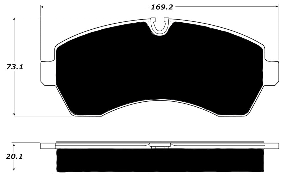 Porterfield Brake Pads for 2011 FREIGHTLINER SPRINTER 3500