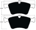 Porterfield Brake Pads for 2008 MERCEDES-BENZ GL450 w/373mm Front Rotor