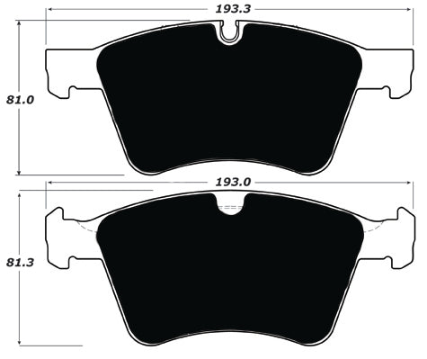 Porterfield Brake Pads for 2008 MERCEDES-BENZ GL450 w/373mm Front Rotor
