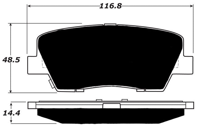 Porterfield Brake Pads for 2012 HYUNDAI GENESIS COUPE GrandTouring