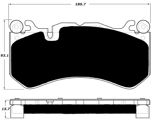 Porterfield Brake Pads for 2011 MERCEDES-BENZ E63 AMG - w/Iron Discs