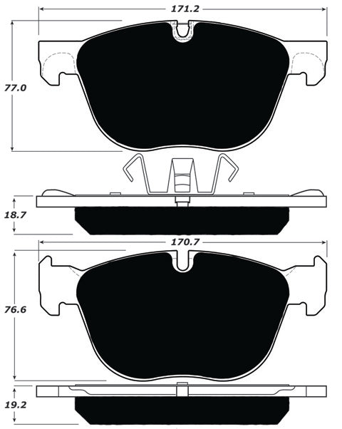 Porterfield Brake Pads for 2012 BMW X5 xDrive35d