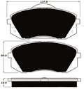 Porterfield Brake Pads for 2011 HYUNDAI TUCSON FWD