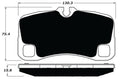 Porterfield Brake Pads for 2009 PORSCHE 911 GT3 w/Iron Discs