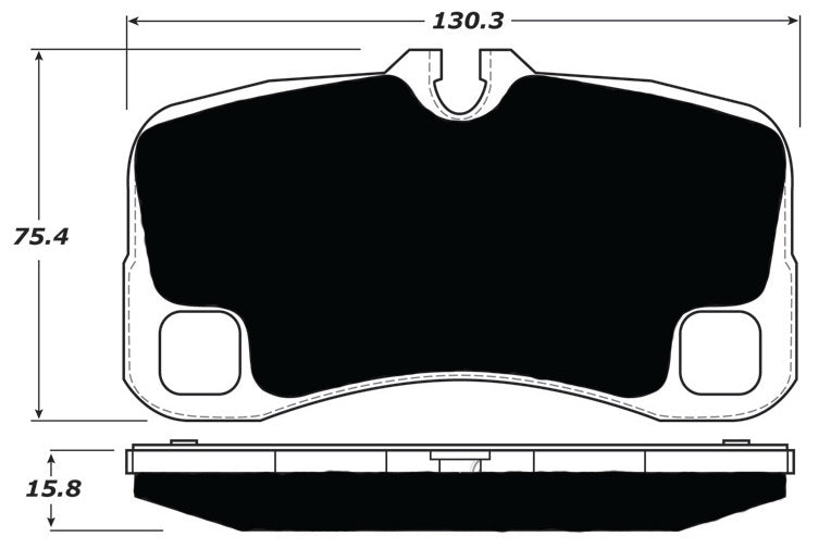 Porterfield Brake Pads for 2009 PORSCHE 911 GT3 w/Iron Discs