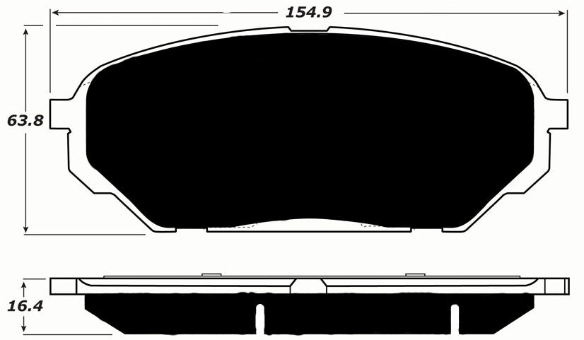 Porterfield Brake Pads for 2008 HYUNDAI VERACRUZ