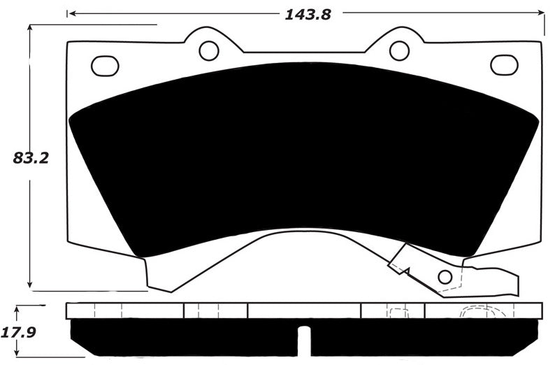 Porterfield Brake Pads for 2008 LEXUS LX 570