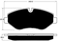 Porterfield Brake Pads for 2016 MERCEDES-BENZ METRIS