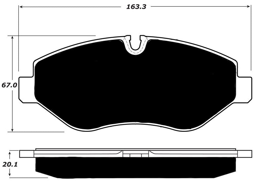 Porterfield Brake Pads for 2014 FREIGHTLINER SPRINTER 2500