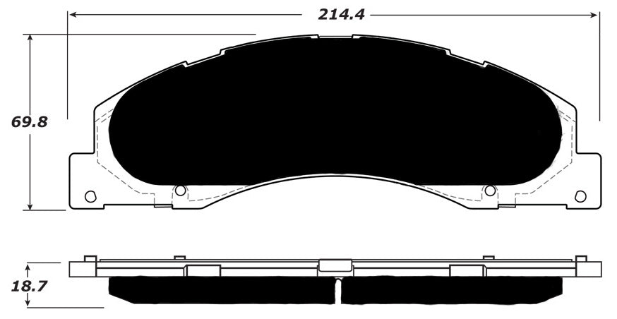Porterfield Brake Pads for 2016 FORD E150, ECONOLINE