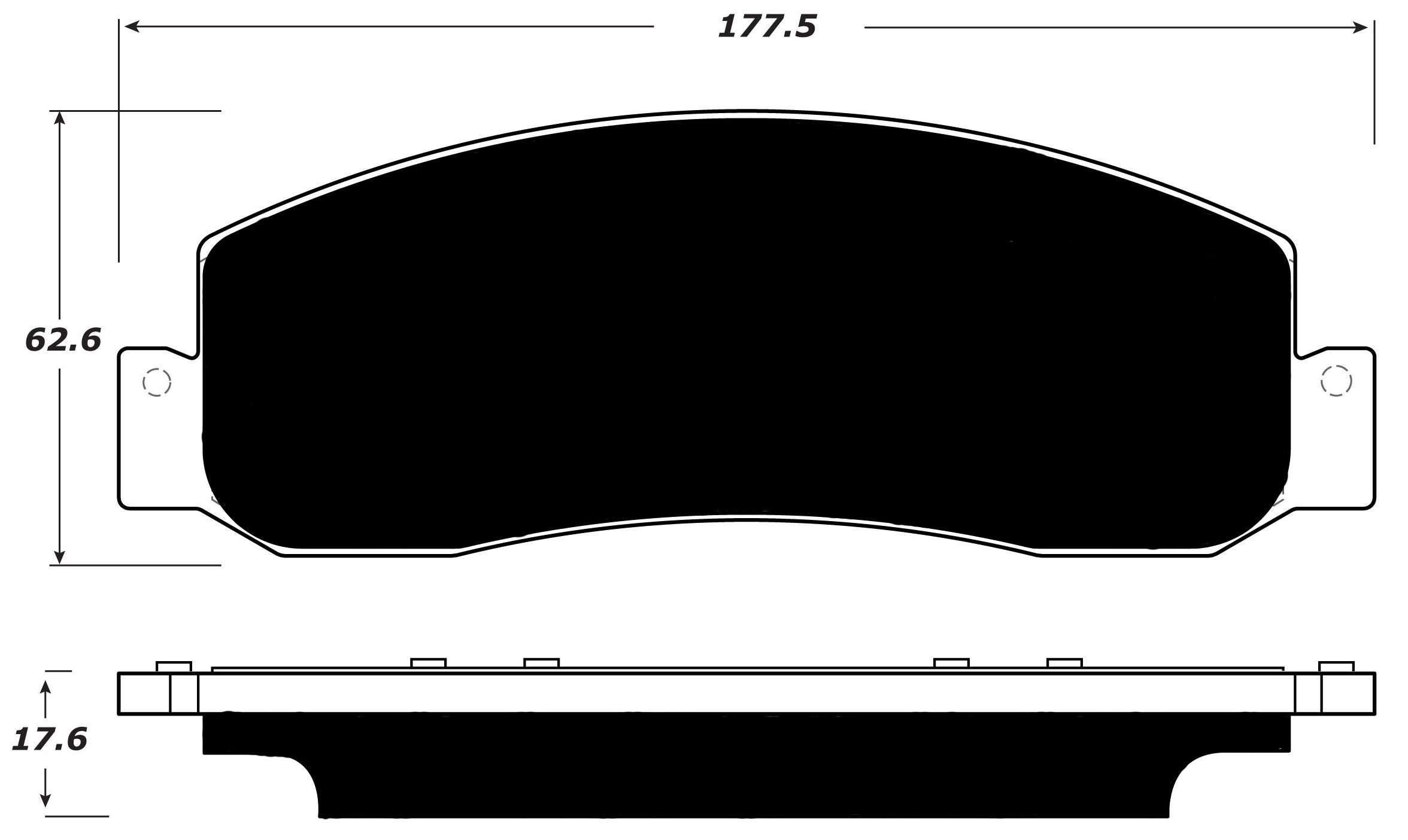 Porterfield Brake Pads for 2012 FORD F350 1 Ton 4WD SRW