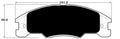 Porterfield Brake Pads for 2009 FORD FOCUS