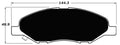 Porterfield Brake Pads for 2011 NISSAN VERSA 1.6L