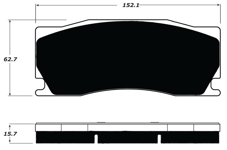 Porterfield Brake Pads for 2008 JAGUAR XKR w/Alcon Brake Pkg.