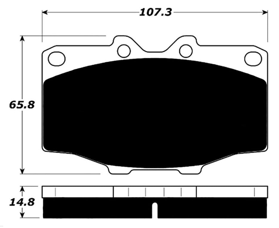 Porterfield Brake Pads for 1976 TOYOTA LANDCRUISER