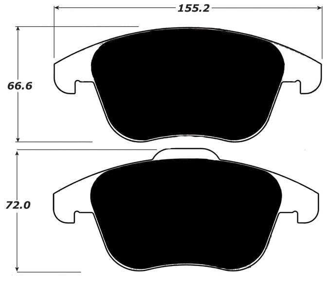 Porterfield Brake Pads for 2014 VOLKSWAGEN TIGUAN