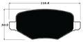 Porterfield Brake Pads for 2012 FORD TAURUS SHO