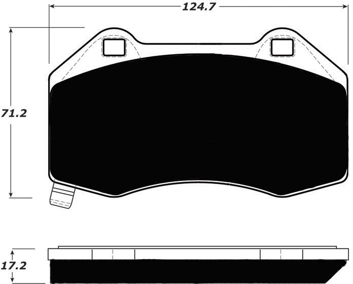 Porterfield Brake Pads for 2007 CHEVROLET COBALT  SS Brembo Front Calipers