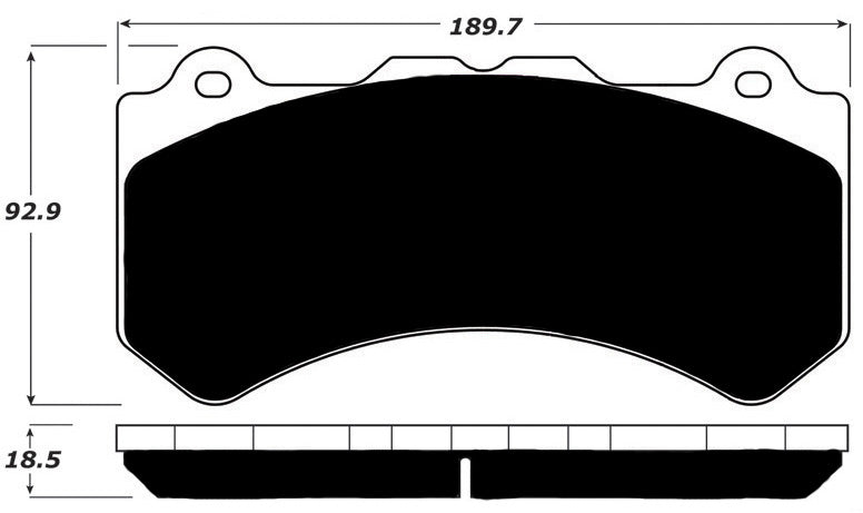 Porterfield Brake Pads for 2010 NISSAN GTR