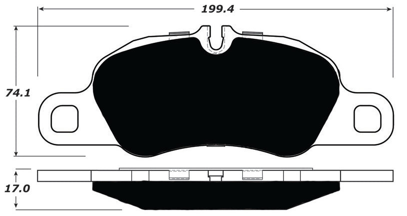 Porterfield Brake Pads for 2015 PORSCHE Boxster