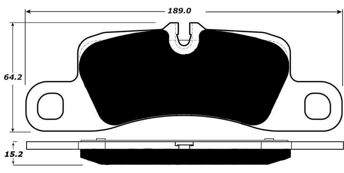 Porterfield Brake Pads for 2011 PORSCHE CAYENNE Ceramic Discs