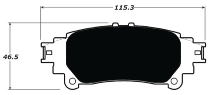 Porterfield Brake Pads for 2017 LEXUS IS200T