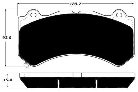 Porterfield Brake Pads for 2014 CHEVROLET CORVETTE Z06