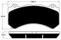 Porterfield Brake Pads for 2017 CHEVROLET CAMARO (Brembo 6 Piston)