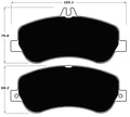 Porterfield Brake Pads for 2011 MERCEDES-BENZ GLK350