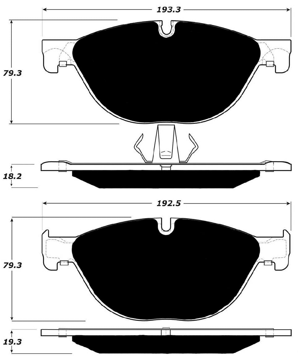 Porterfield Brake Pads for 2011 BMW 550i GT xDrive
