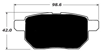 Porterfield Brake Pads for 2011 TOYOTA PRIUS