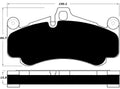 Porterfield Brake Pads for 2010 PORSCHE 911 GT3 w/Iron Discs
