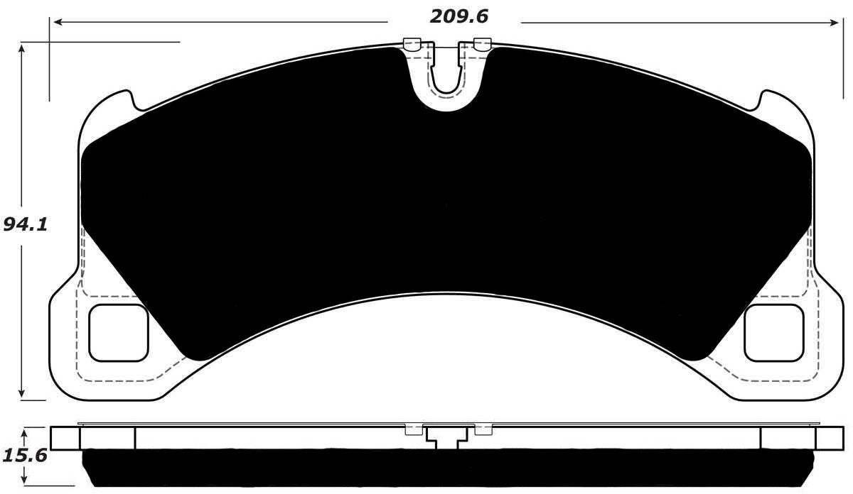 Porterfield Brake Pads for 2016 PORSCHE CAYENNE w/350mm Front Rotor