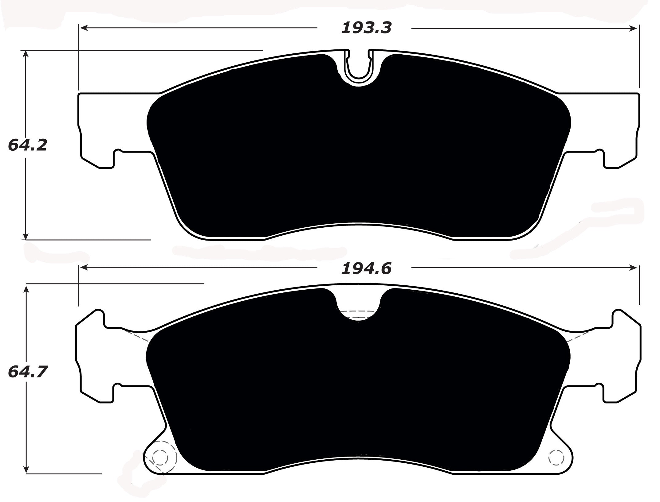 Porterfield Brake Pads for 2011 JEEP GRAND CHEROKEE - w/ 330mm Front Disc