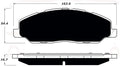 Porterfield Brake Pads for 2012 FORD MUSTANG V6