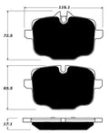 Porterfield Brake Pads for 2017 BMW M6 - w/ Iron Discs