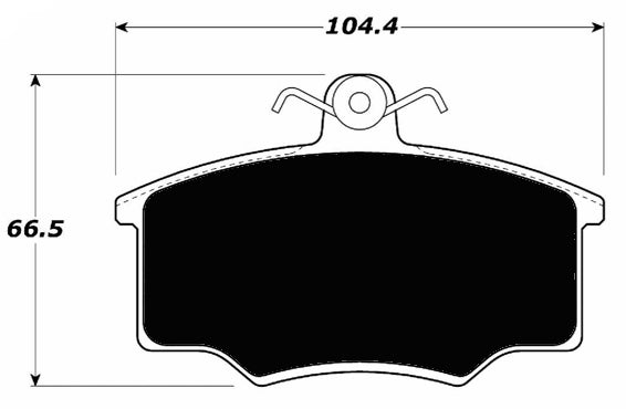 Porterfield Brake Pads for 1978 AUDI FOX (USA)