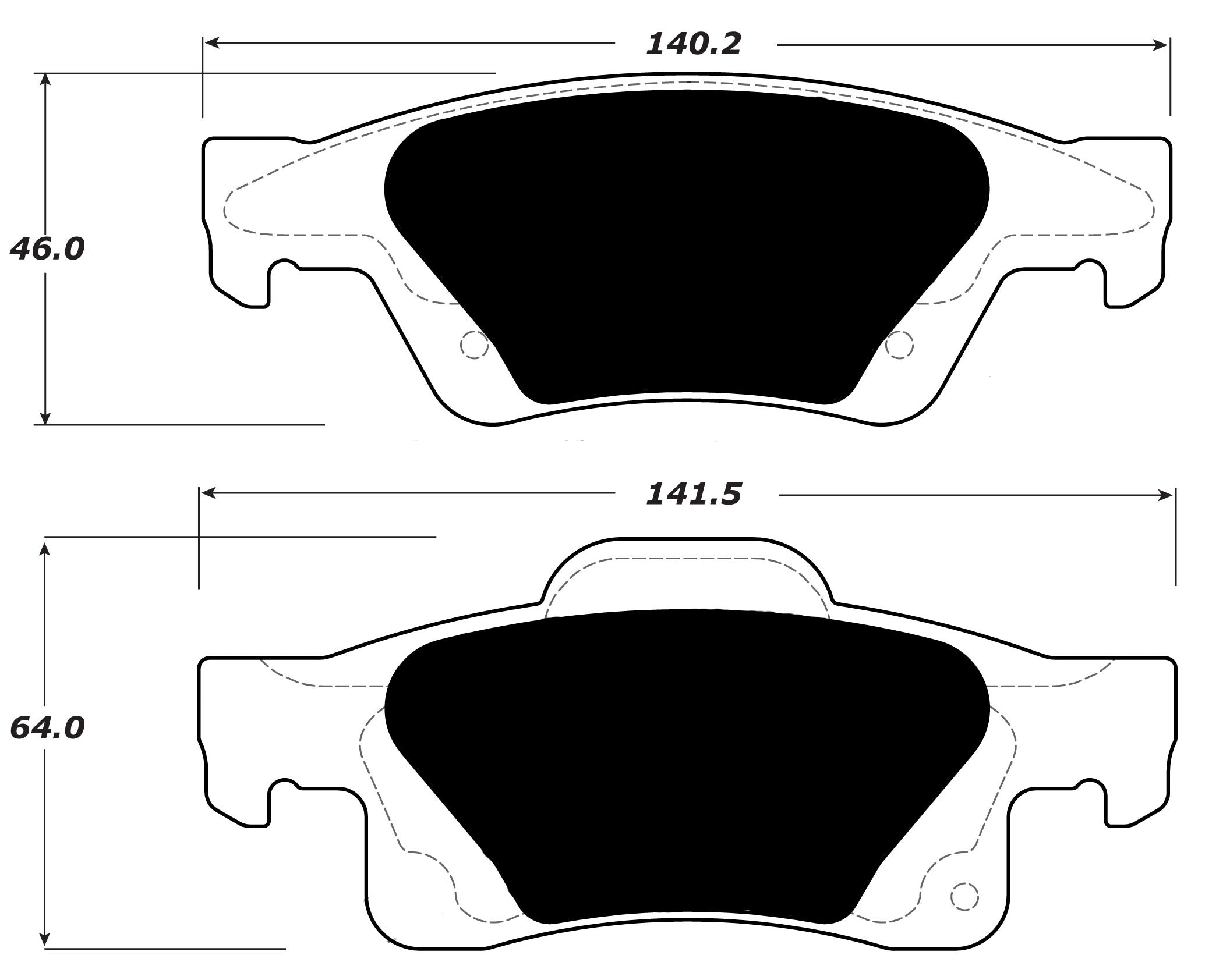 Porterfield Brake Pads for 2010 JEEP GRAND CHEROKEE w/350mm Front Disc