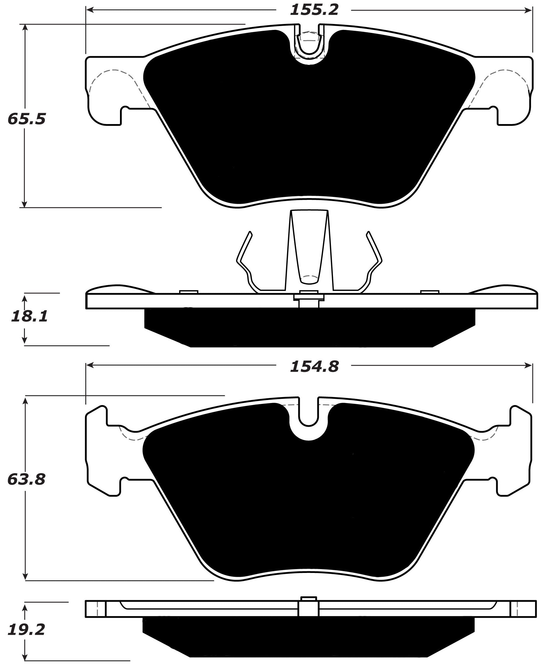 Porterfield Brake Pads for 2012 BMW 528 Series