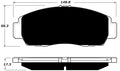 Porterfield Brake Pads for 2012 HONDA ACCORD Coupe 4 Cyl EX